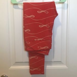 LuLaRoe Unicorn Print “Bows” Leggings TC